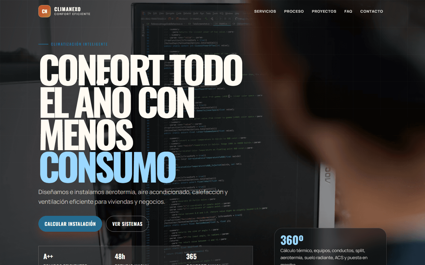 Vista previa de web para Climatización