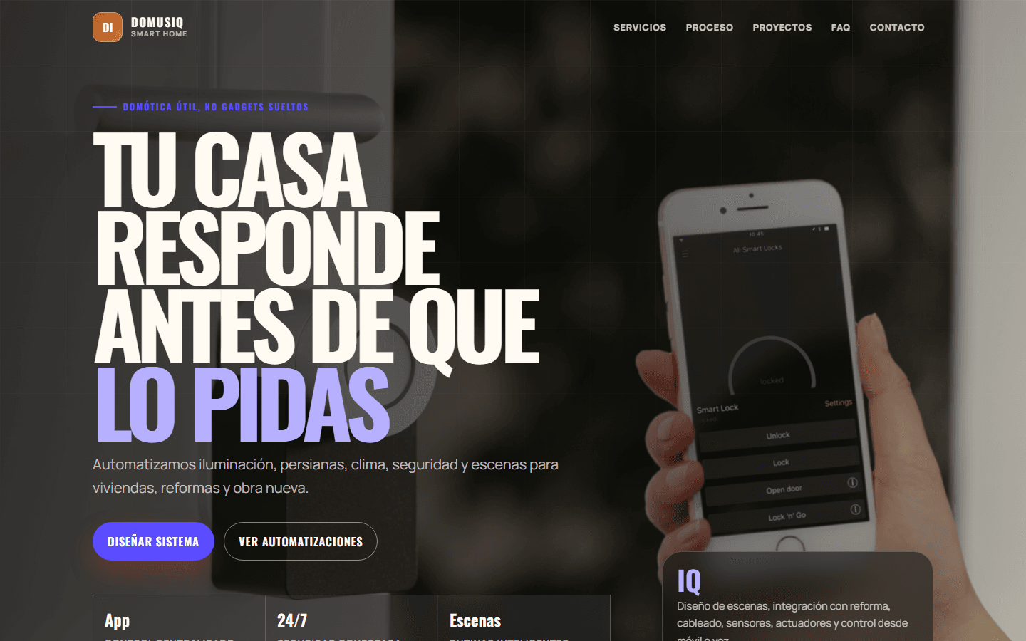 Vista previa de web para Domótica y smart home